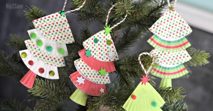 Cupcake Liner Christmas Trees