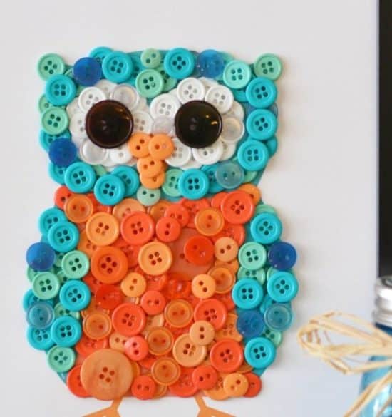 Simple Button Crafts and Art Projects