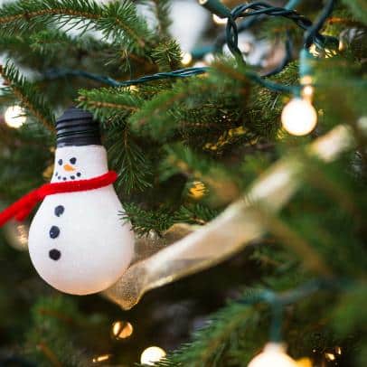 DIY Snowman Baubles