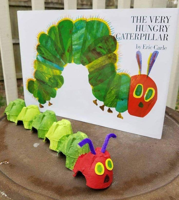 Egg Carton Caterpillar Craft