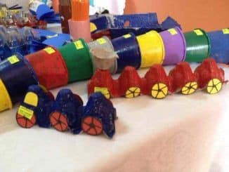 Egg Carton Train