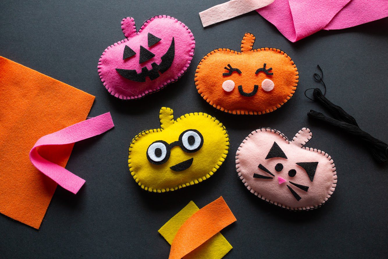 Felt Pumpkin Faces