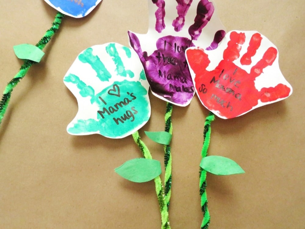 Handprint Flower Bouquet