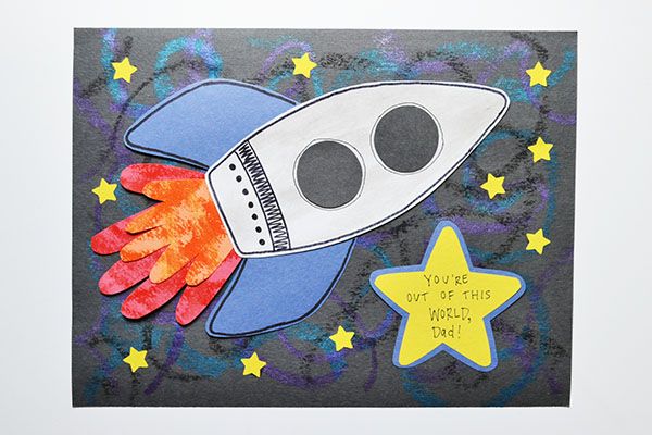 Handprint Rocket Sign