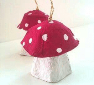 Mushroom Egg carton crafts