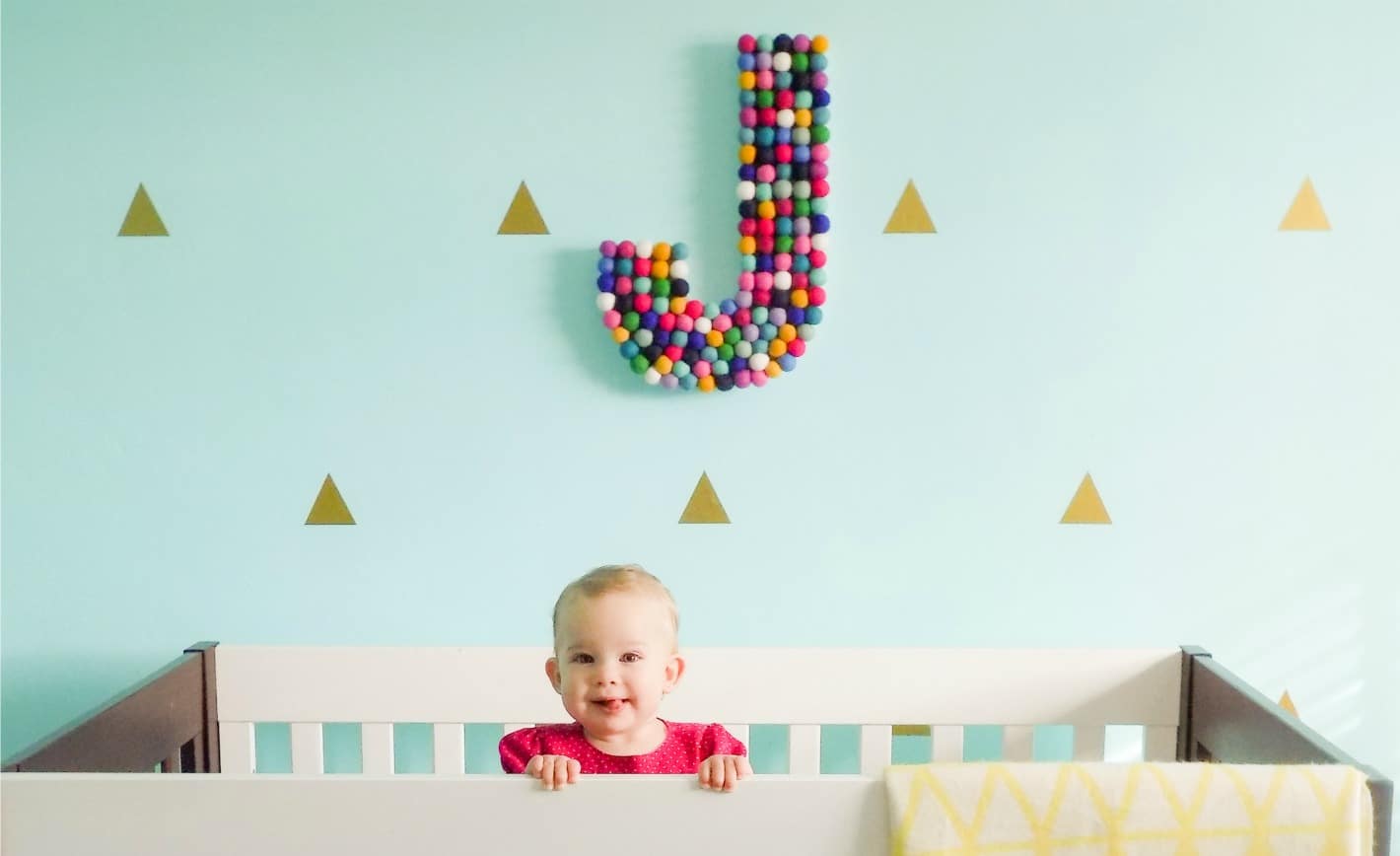 Nursery Letters with Felt Art