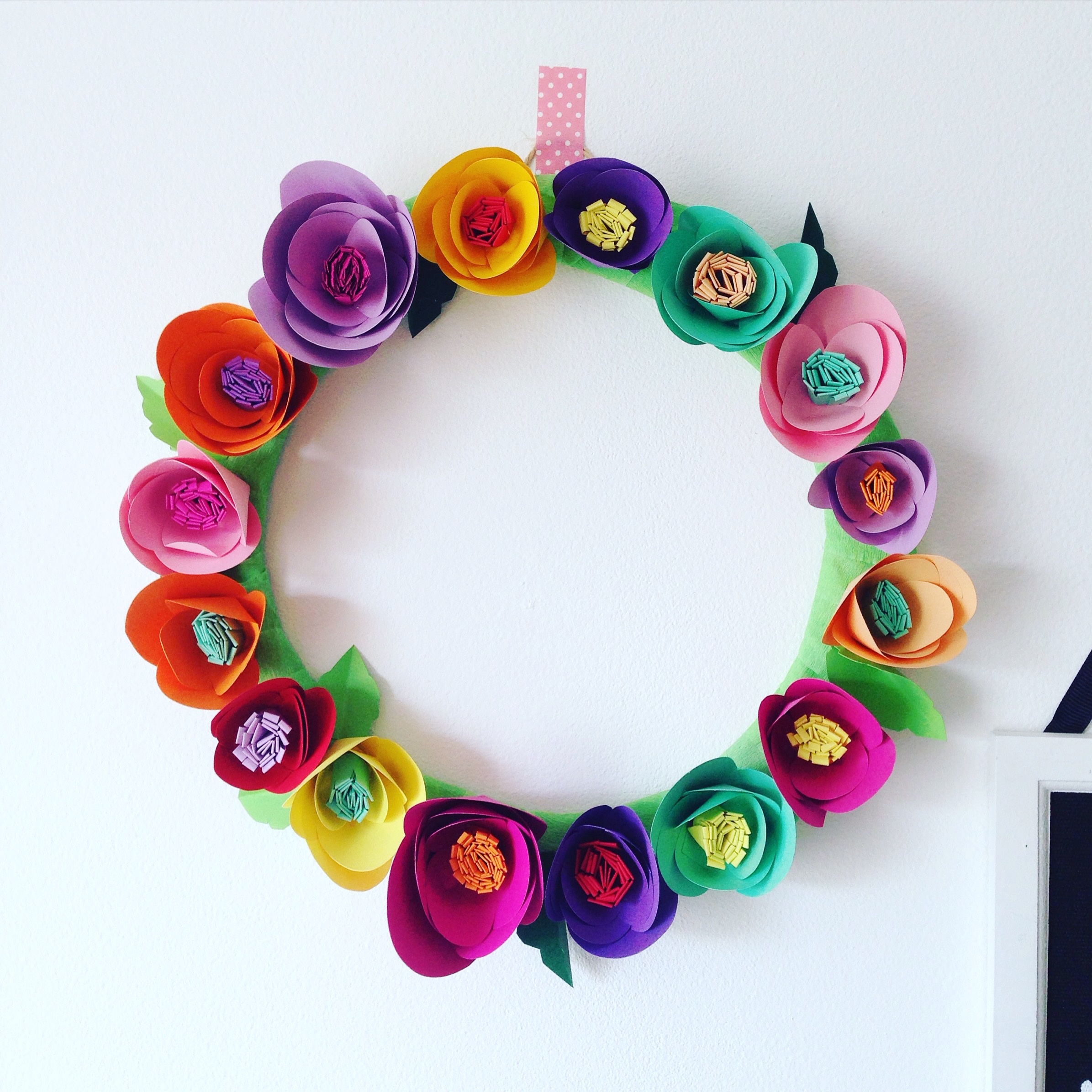 Paper Flower Wreaths