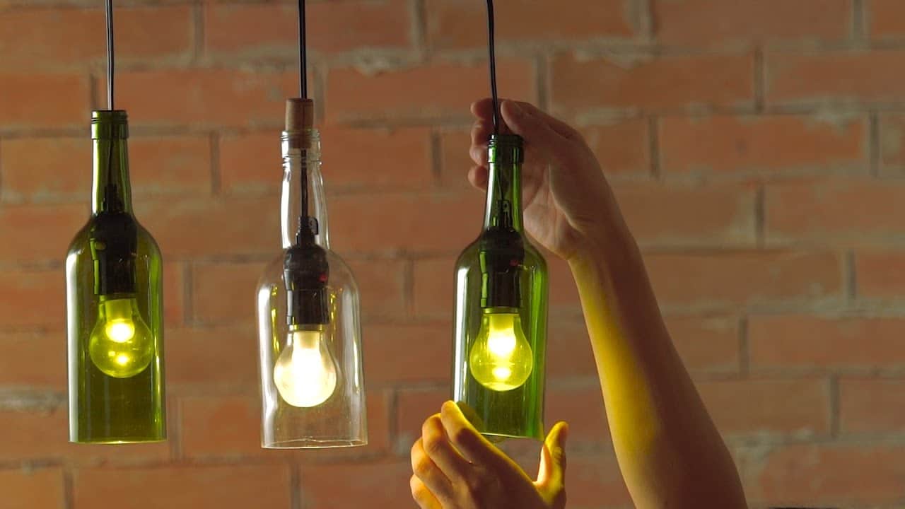 Wine Bottle Pendant Lights