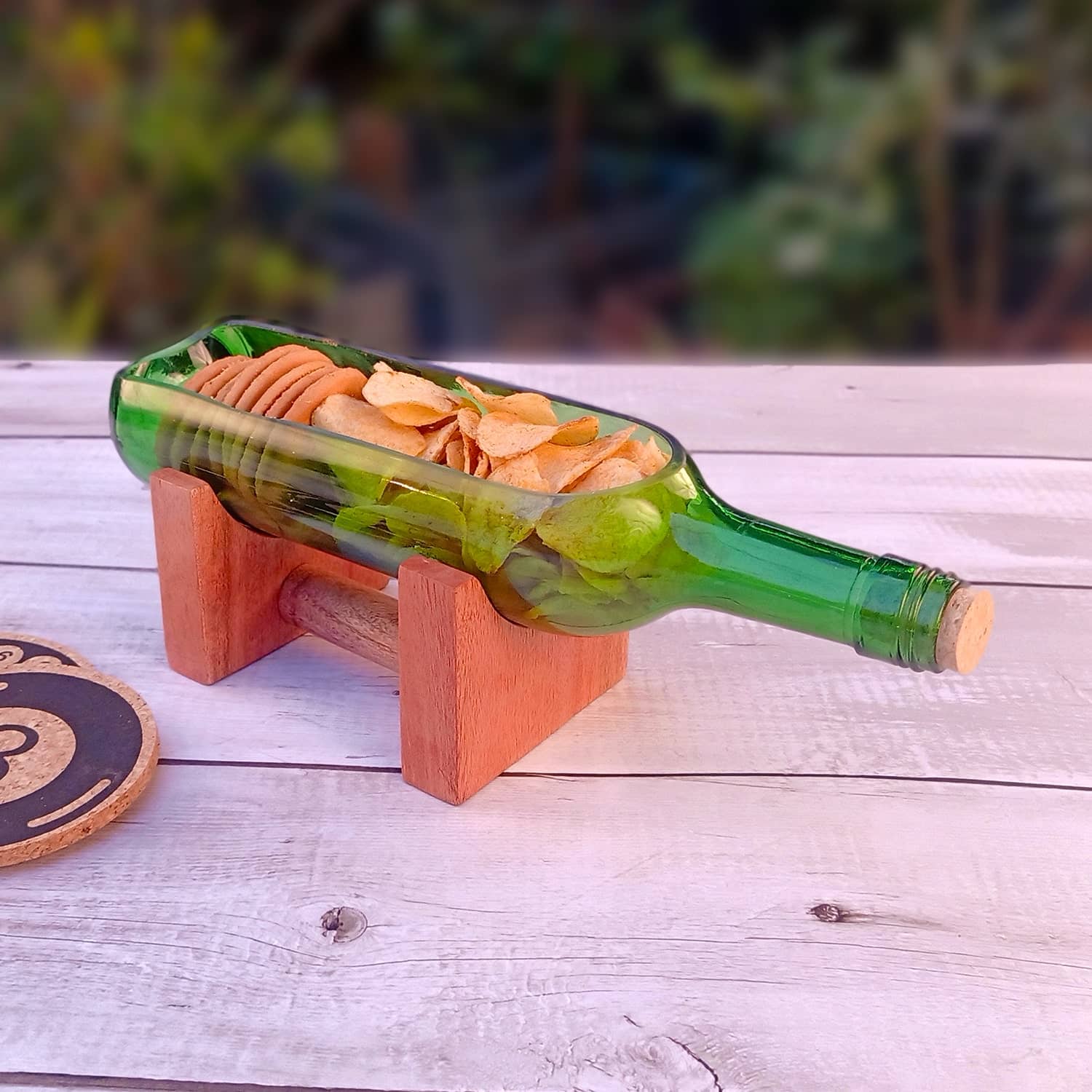 Wine Bottle Serving Dishes