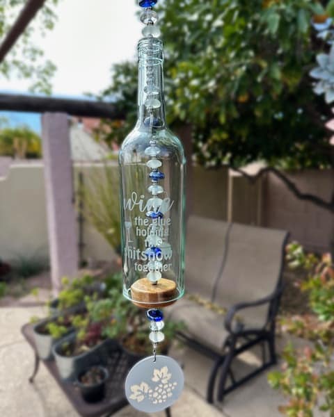 Wine Bottle Wind Chimesv