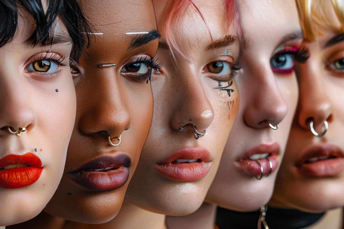 types of facial piercings