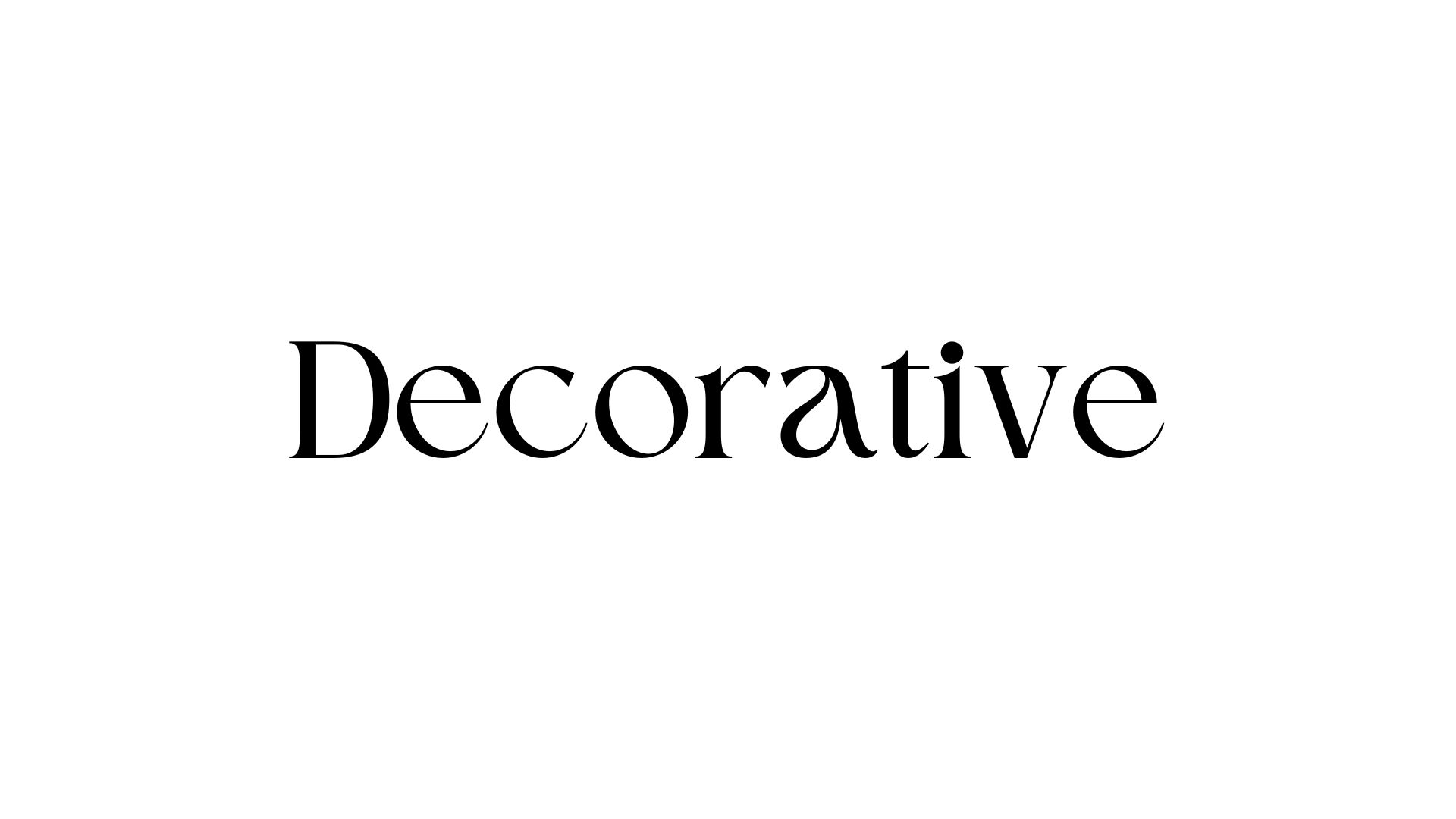 Decorative