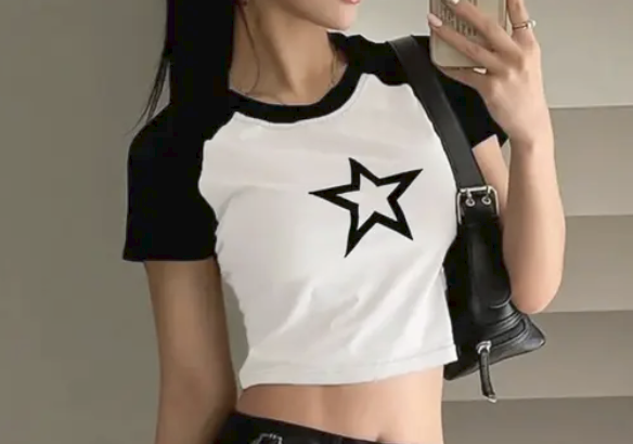 Graphic Crop Top