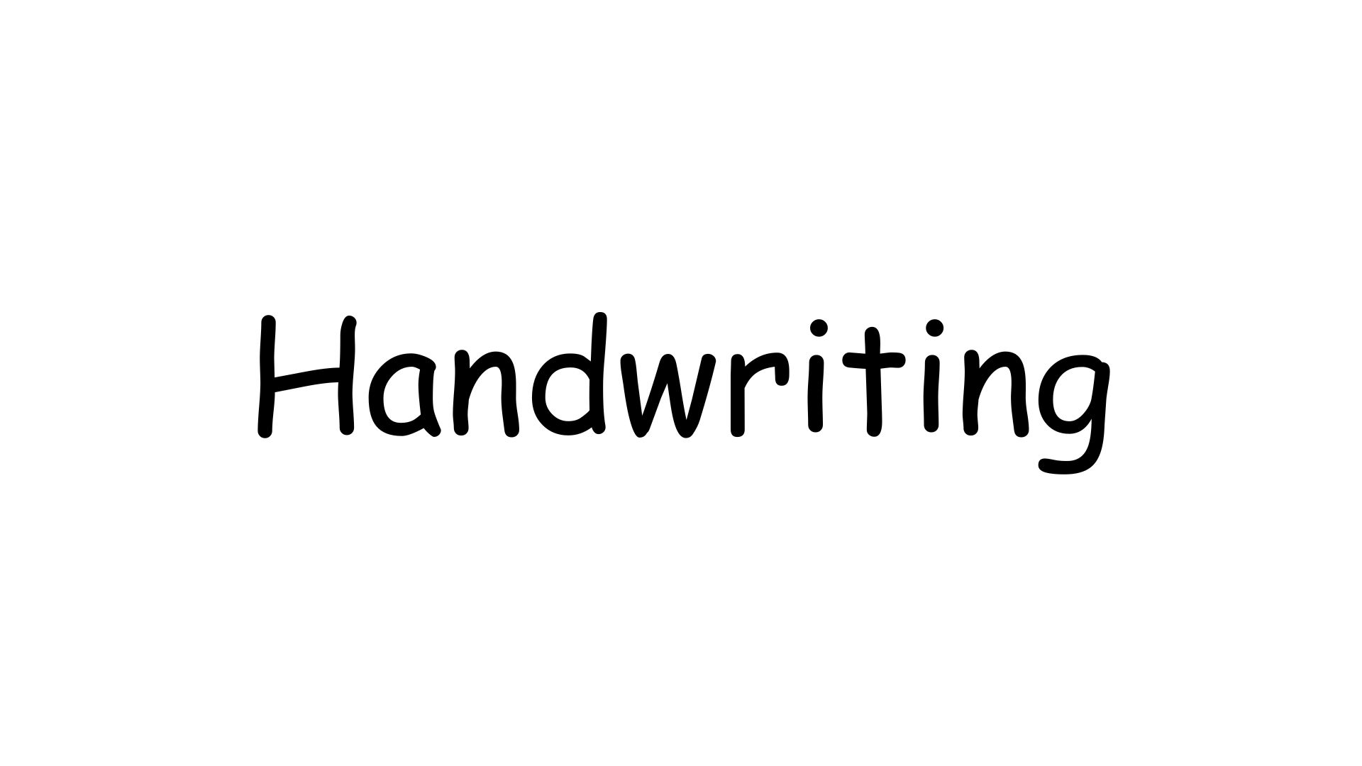 Handwriting