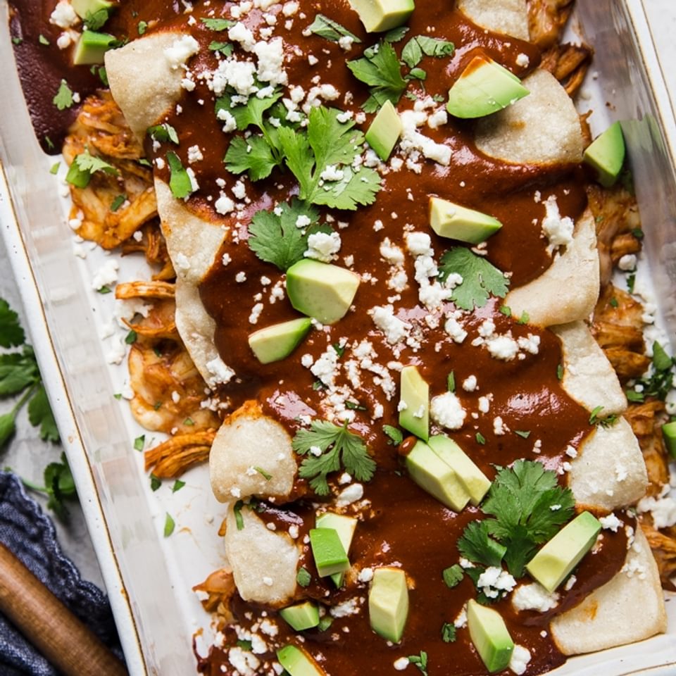 Mole Enchiladas