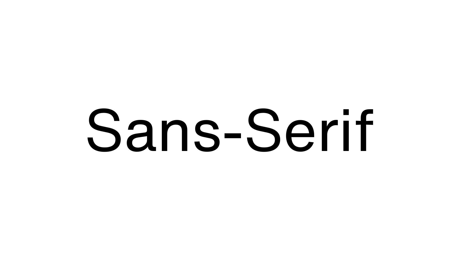 Sans-Serif