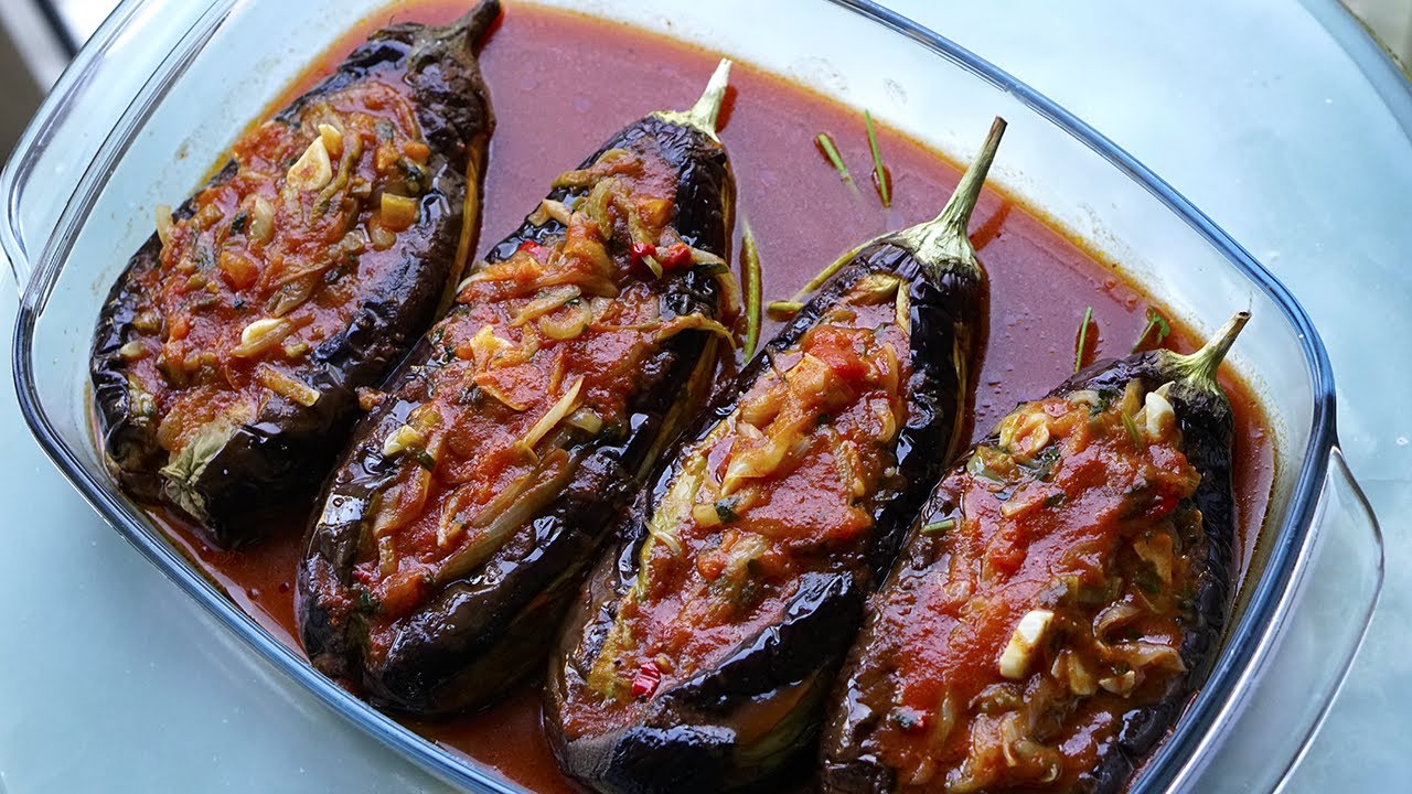 Imam Bayildi (Stuffed Eggplant)