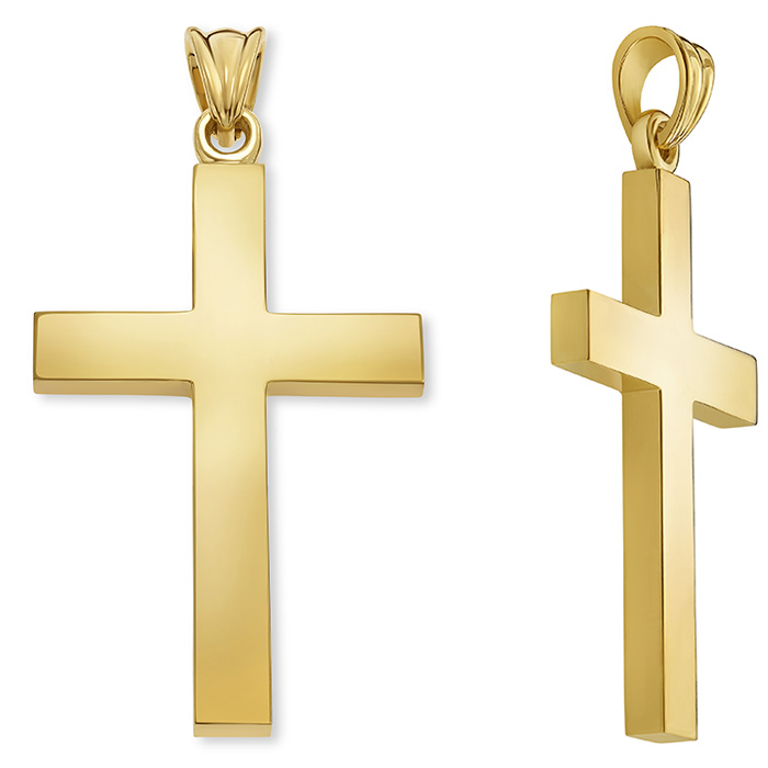 A Divine Dive into Heavenly Gold Cross Pendants