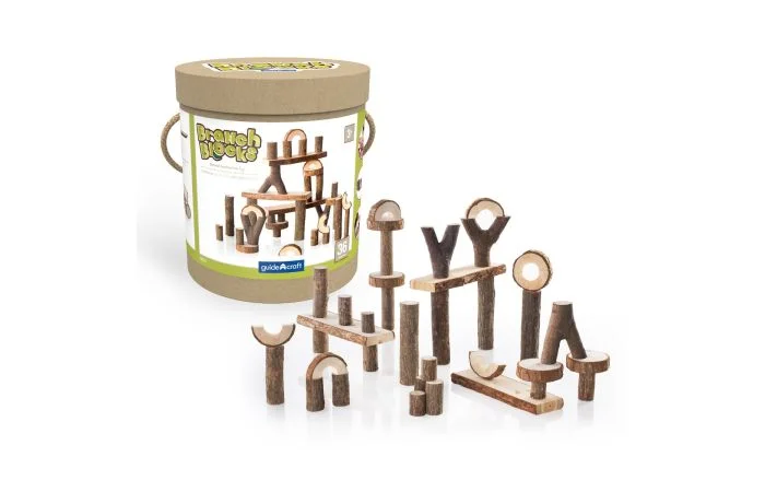 Guidecraft 36 Piece Stacking Branch Blocks 