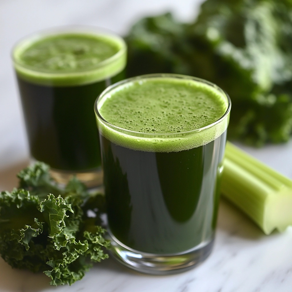 Green Juice (commonly made with greens like spinach, kale, and celery)