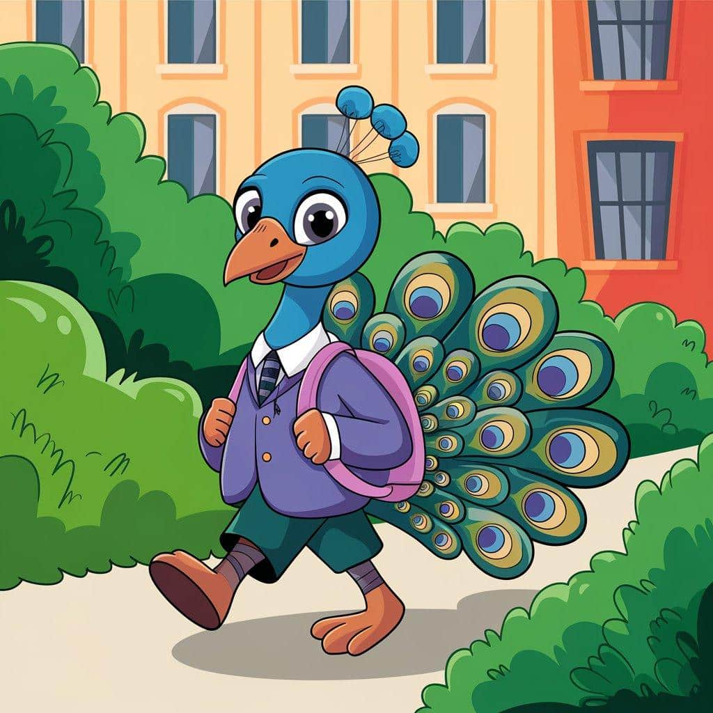 Peacock_in_School