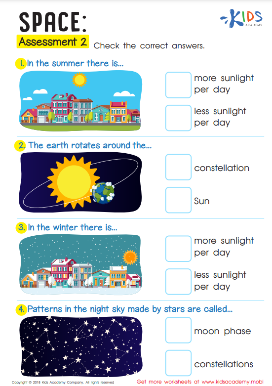 space worksheet