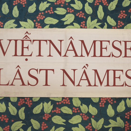 133 Vietnamese Last Names and Their Origins
