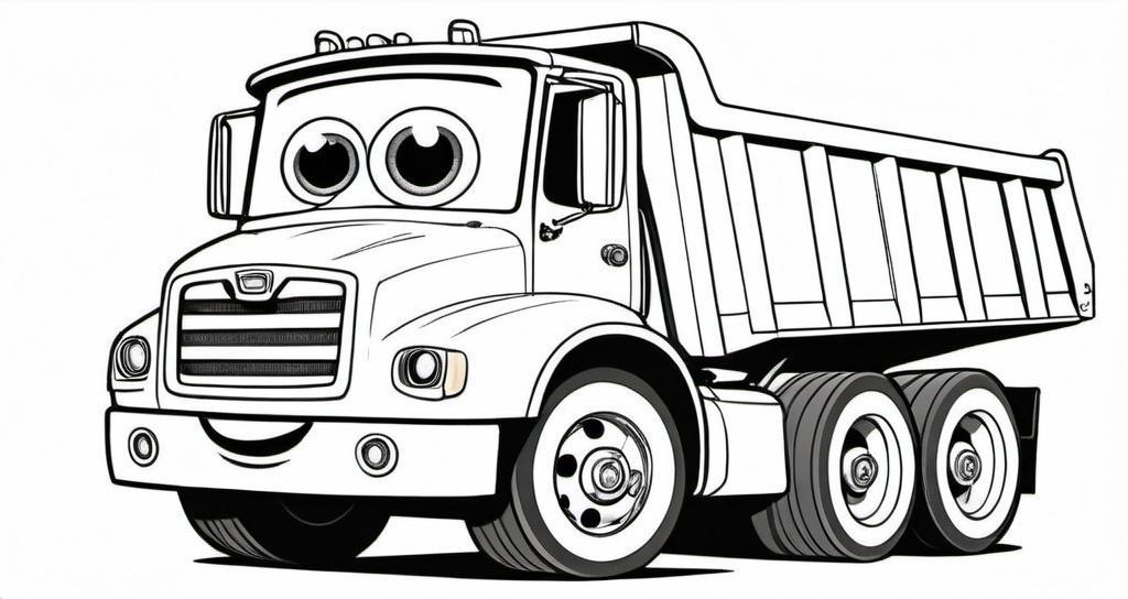 A_smiling_dump_truck_with_big_cartoon_eyes