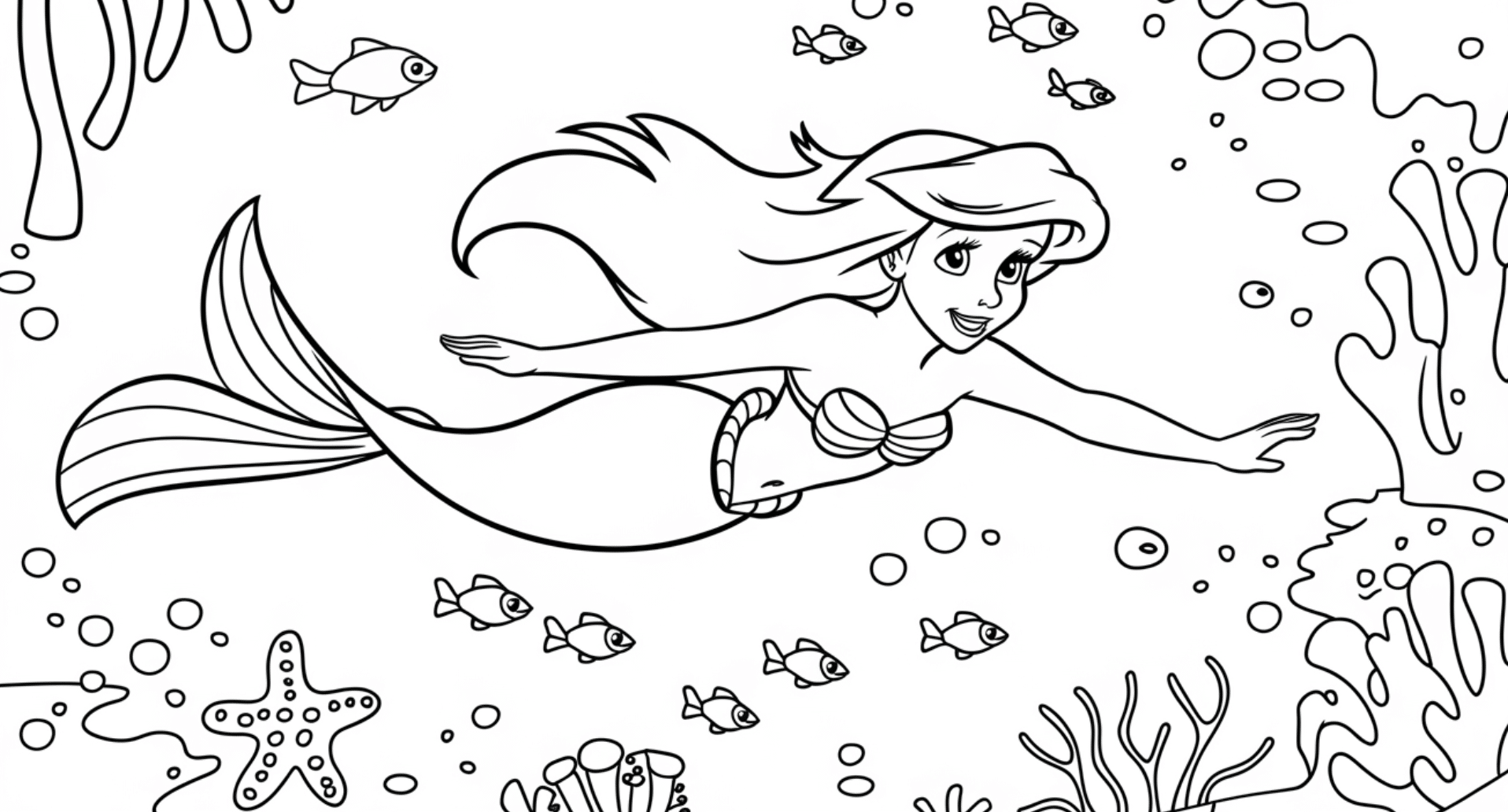 Ariel_Swimming_In_A_Coral_Reef