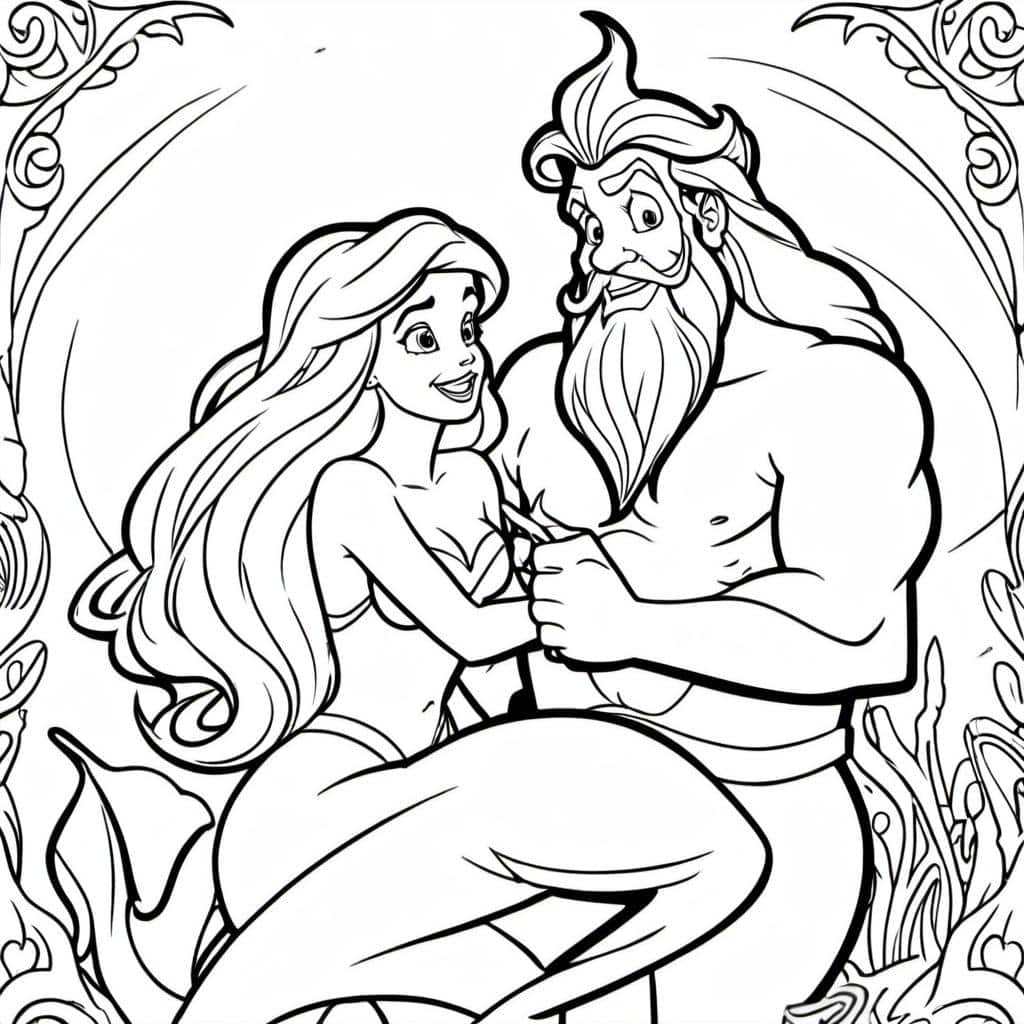 Ariel_With_King_Triton