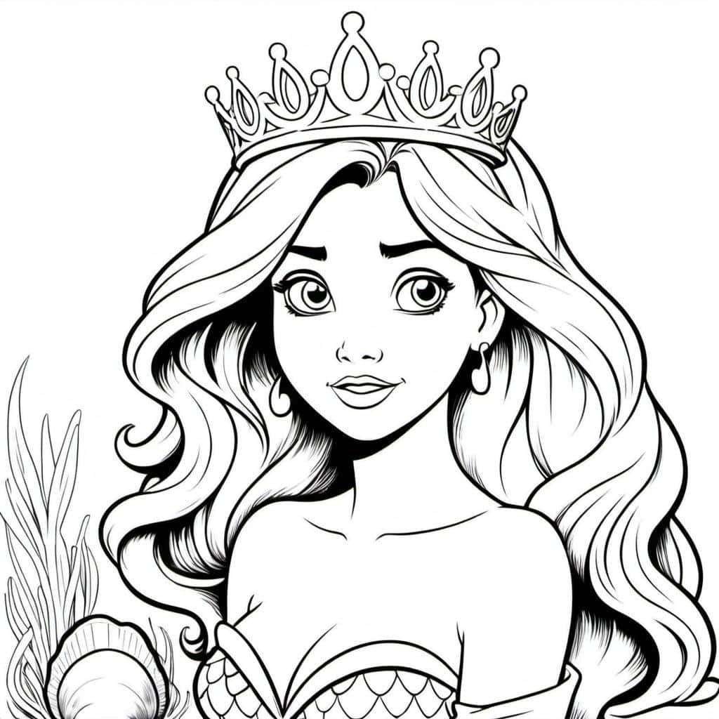 Ariel_With_Seashell_Crown