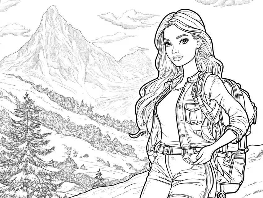 Barbie in a Mountain Hike