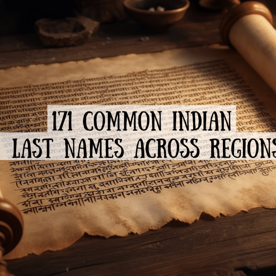 Common Indian Last Names Across Regions