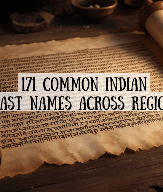 Common Indian Last Names Across Regions