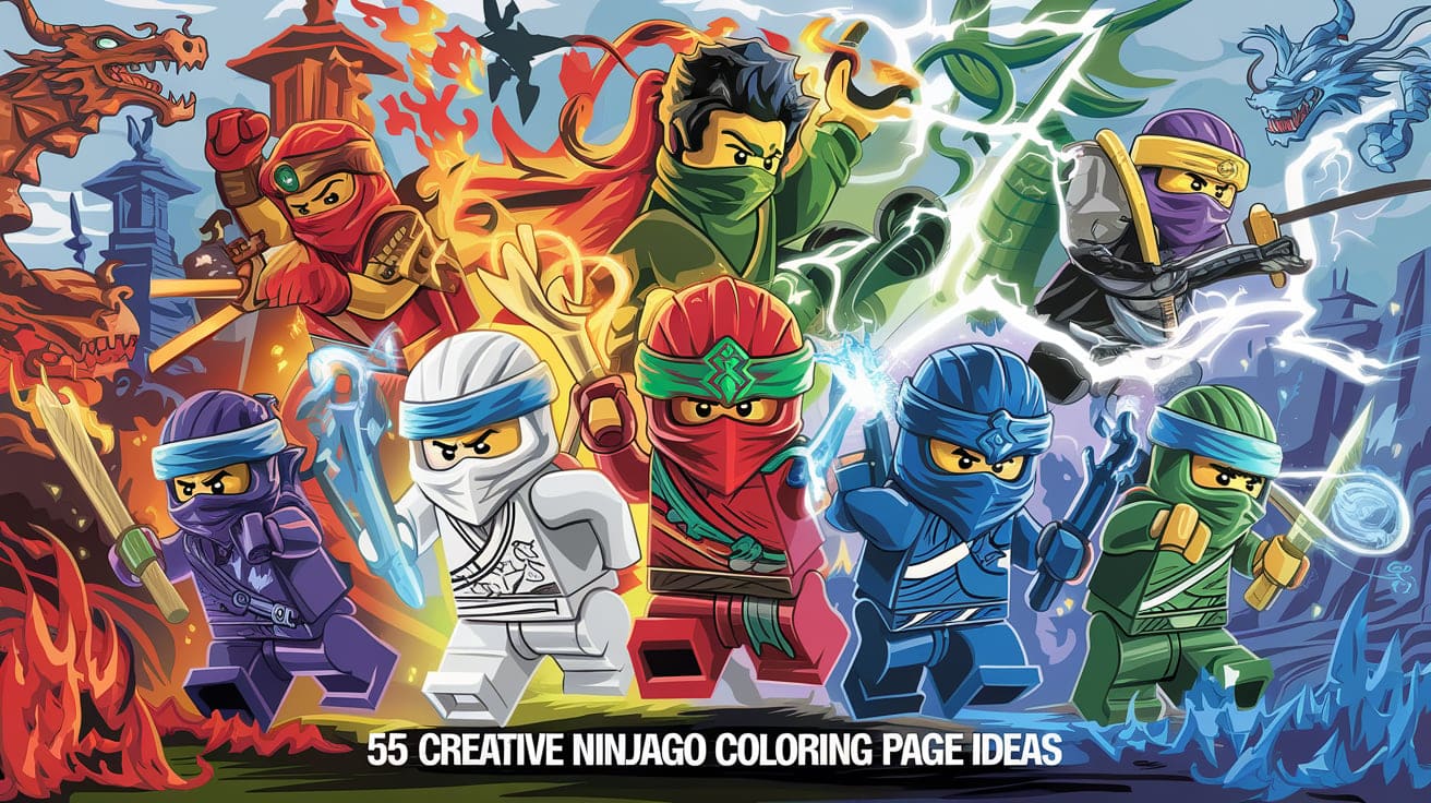 Creative Ninjago Coloring Page Ideas