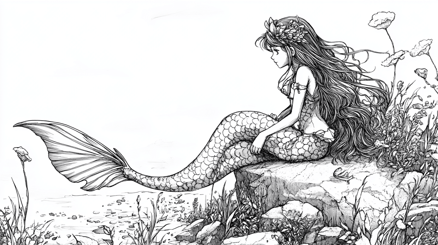 Cute_Mermaid_On_A_Rock