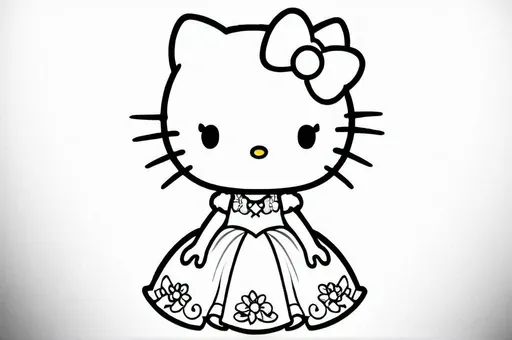 Design Hello Kitty’s dress for a ball