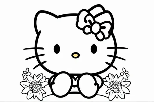 Design a Hello Kitty-themed greeting card