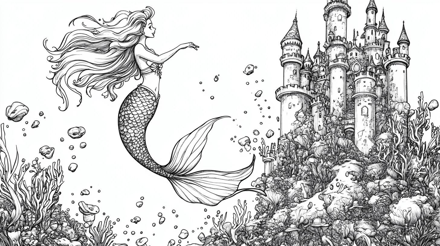 Fancy_Mermaid_In_An_Underwater_Castle