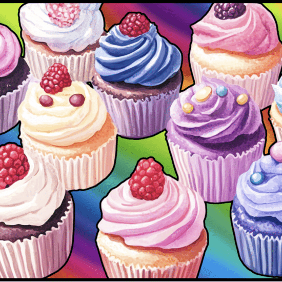Fun and Creative Cupcake Coloring Page Designs To Practice!