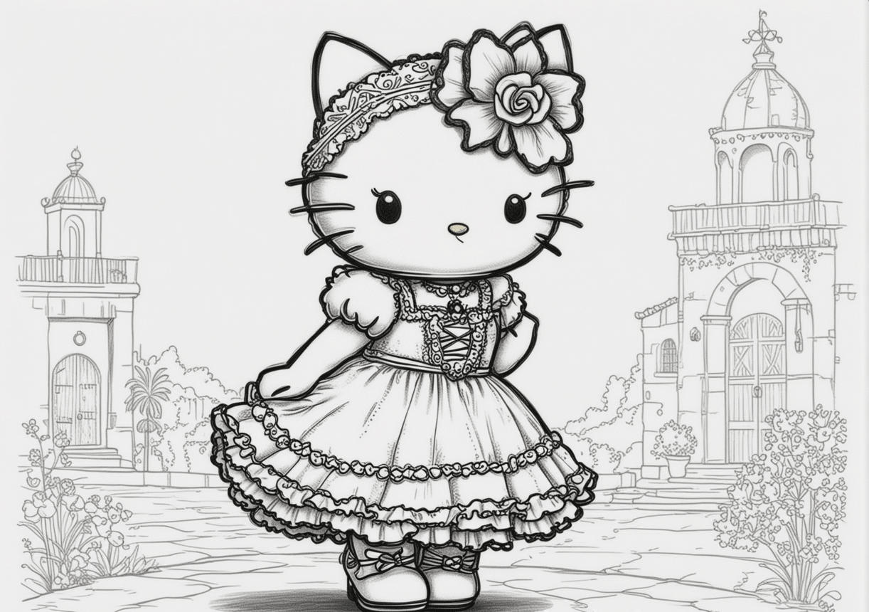 Hello_Kitty_dressed_as_a_flamenco_dancer_in_Spain