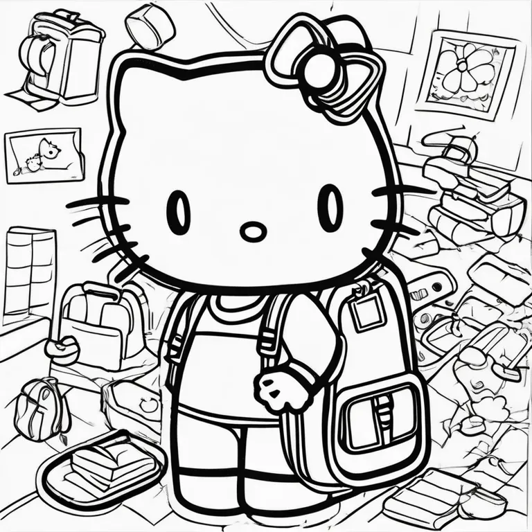 Hello_Kitty_packing_her_school_bag