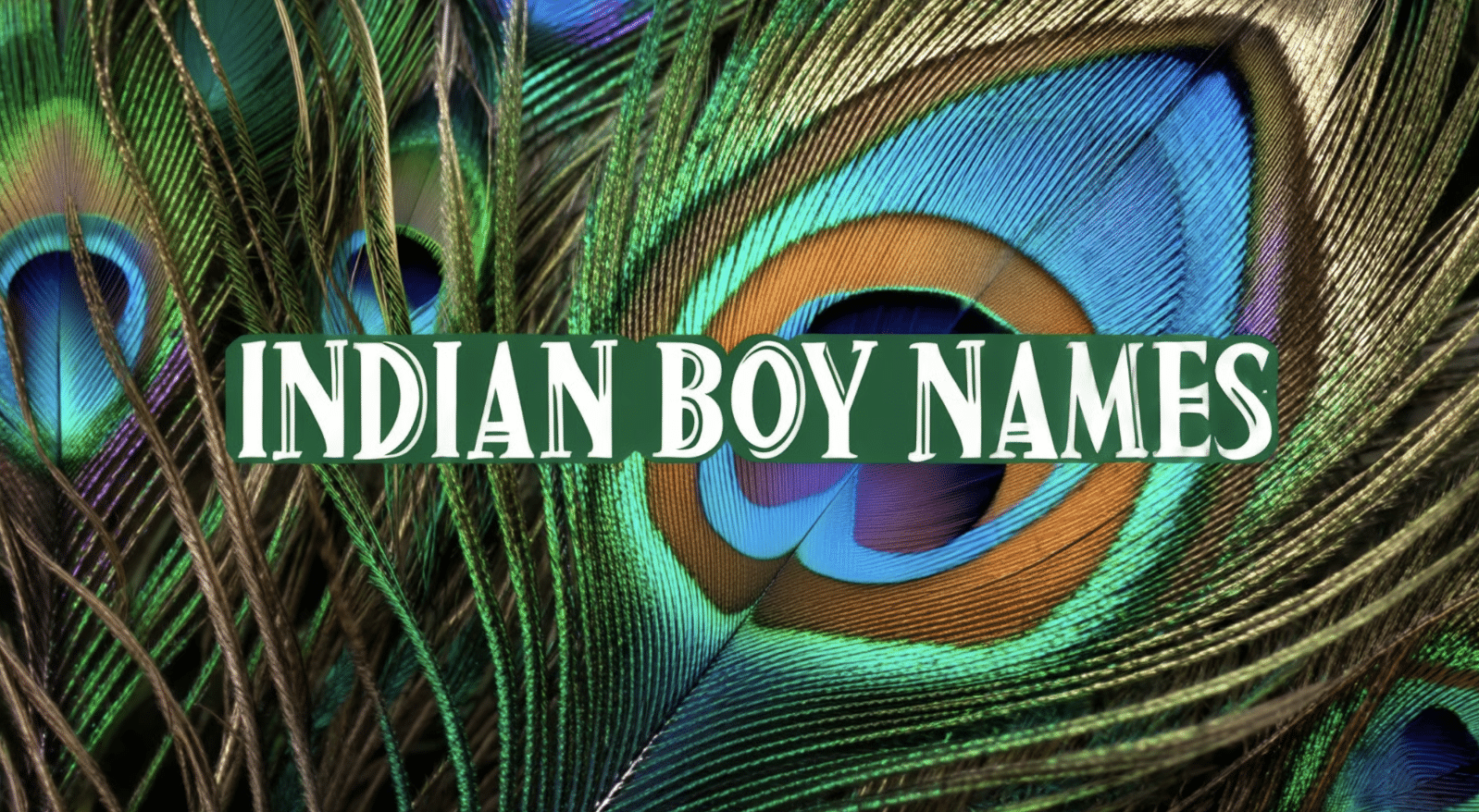 Indian Boy Names and Their Meanings