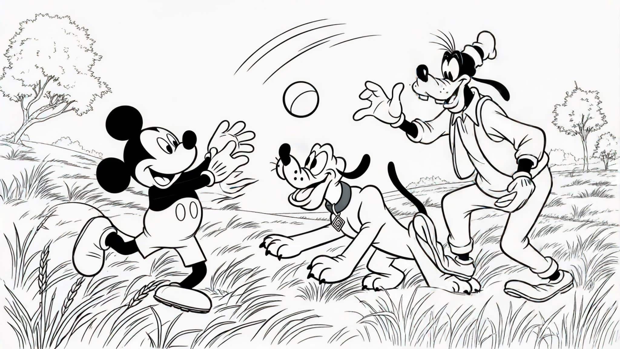 Mickey_Goofy_and_Pluto_playing_catch_in_an_open_field