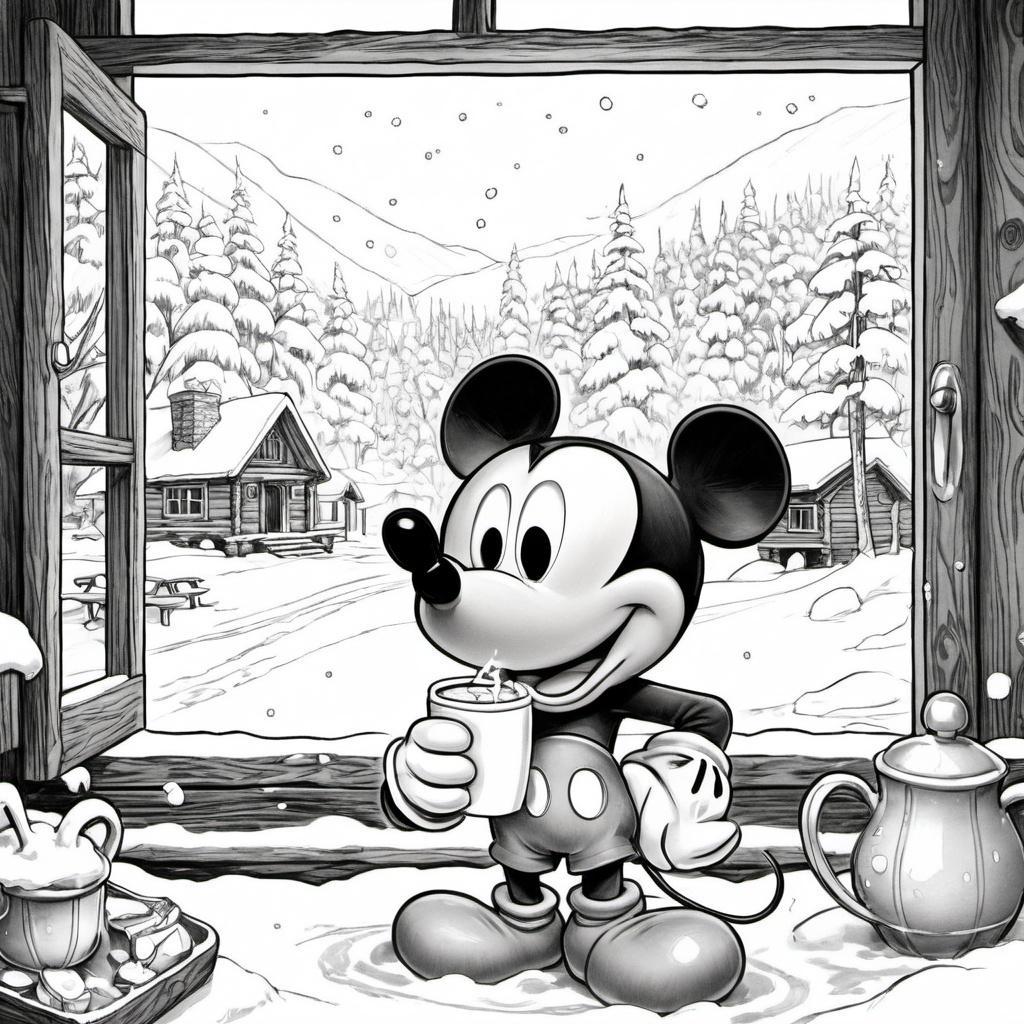 Mickey_Mouse_drinking_hot_cocoa_in_a_snowy_winter_cabin