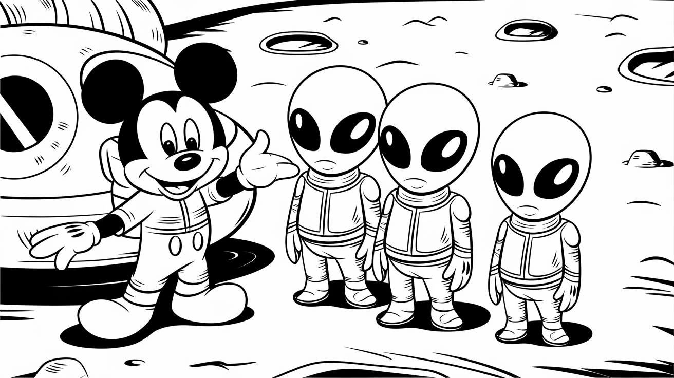 Mickey_Mouse_explores_aliens_on_a_moons_surface