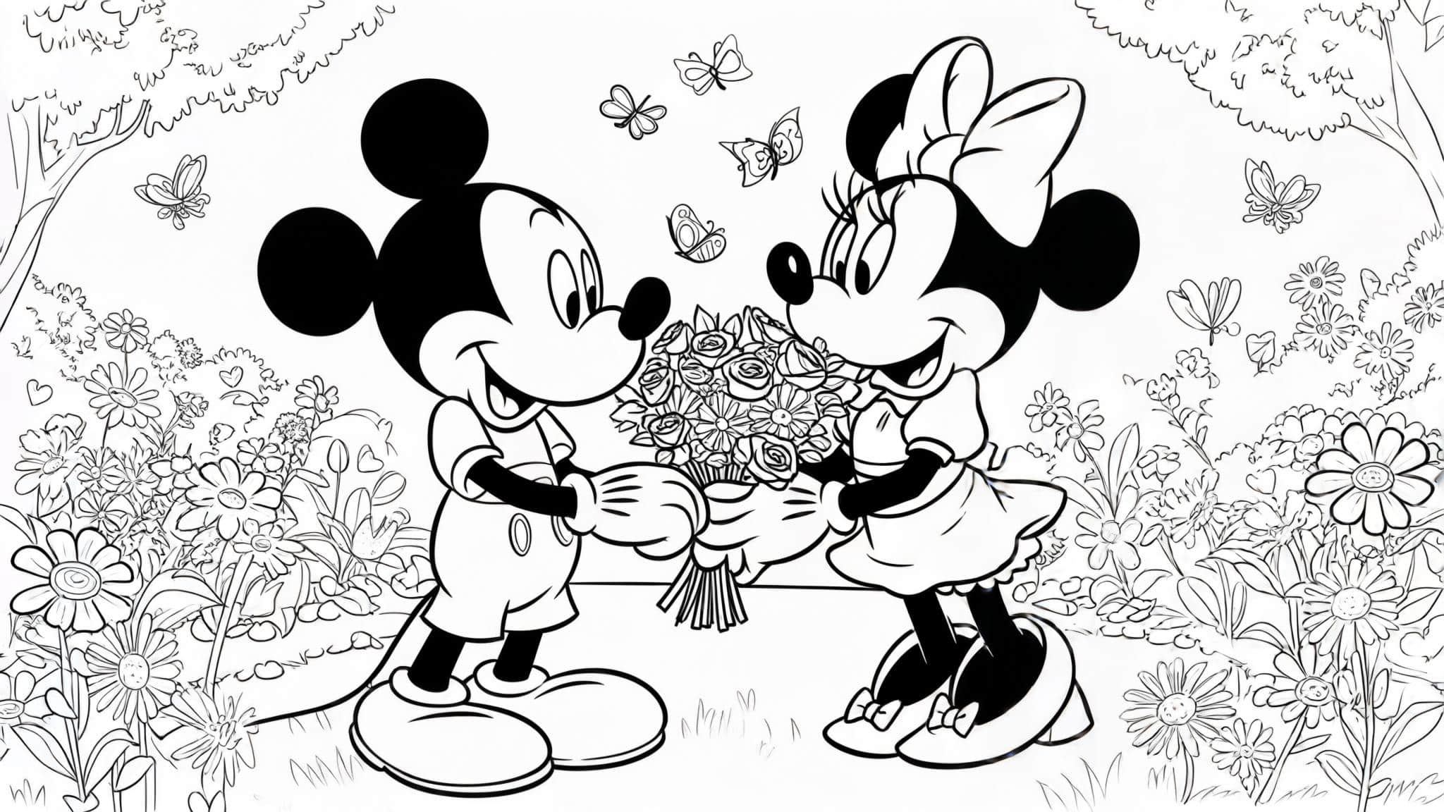 Mickey_gives_Minnie_a_bouquet_a_romantic_scene