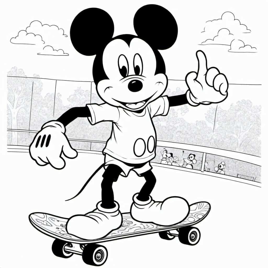 Mickey_riding_a_skateboard_at_a_skate_park