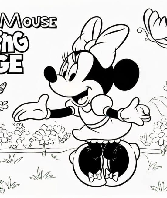 Minnie Mouse Coloring Pages