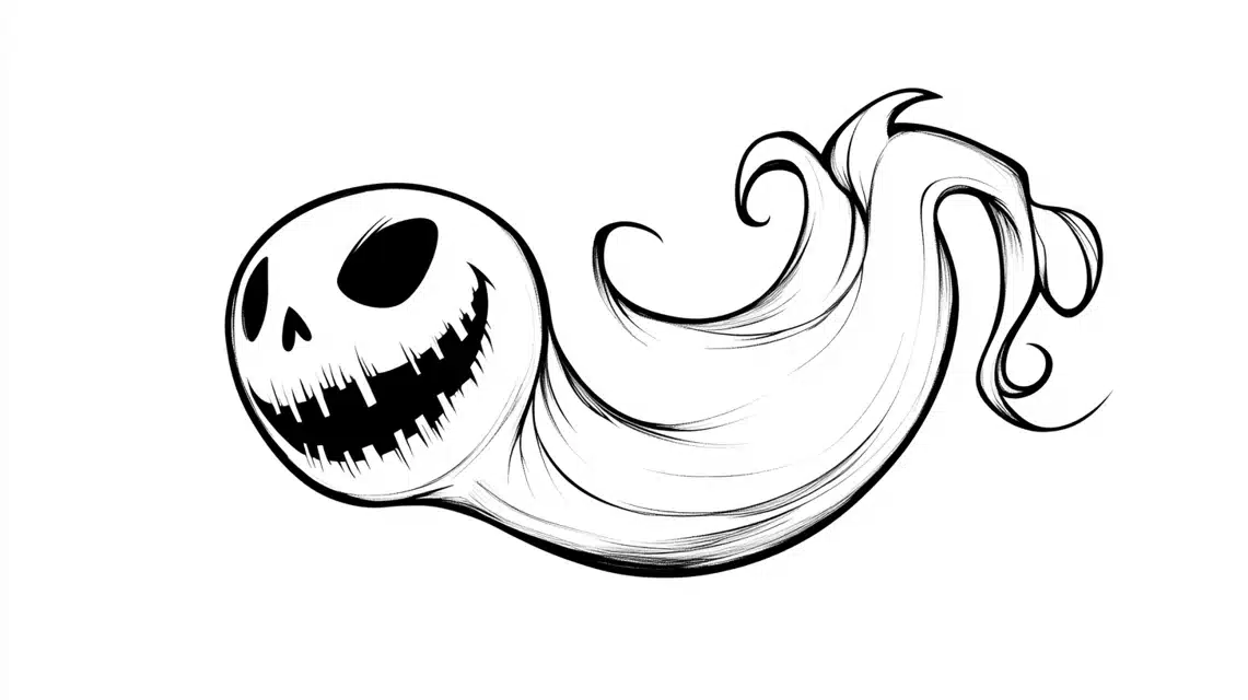 Nightmare Before Christmas Zero Coloring Page